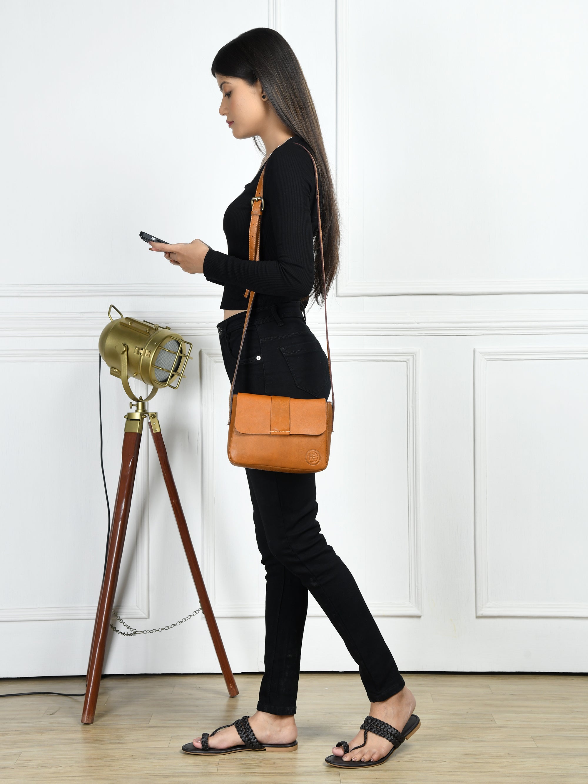 The Heritage Leather Satchel - Brown Colour